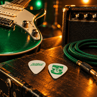 Ashton ASH-608955 Hard Celluloid Guitar Picks (White) - 