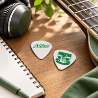 Ashton ASH-608955 Hard Celluloid Guitar Picks (White) - 