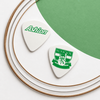 Ashton ASH-608955 Hard Celluloid Guitar Picks (White) - 