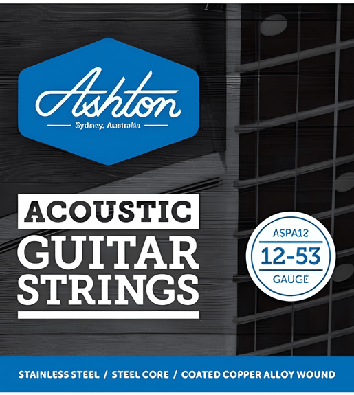 Ashton ASPA12 12 - String Acoustic Guitar Strings | Light Gauge Set - 9356790027583