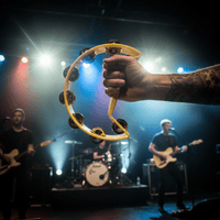 Ashton AT - HNT16SYL Half - Moon Tambourine - Yellow - 