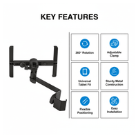 Ashton ISP50 Tablet & iPad Holder with Universal Clamp - 9356790027170