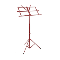 Ashton MS3127R Folding Music Stand with Carry Bag - Red - 