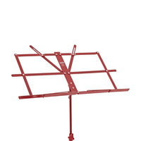 Ashton MS3127R Folding Music Stand with Carry Bag - Red - 