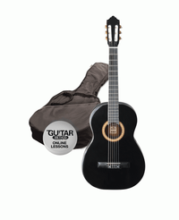 Ashton SPCG44 BK Classical Guitar Starter Pack - 9356790020508