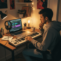 Ashton UMK49 49 - Key USB MIDI Keyboard Controller - 930006009213