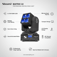 Beamz 150.312b Moving Head Led Matrix22 4 X 10w RGBW LED DMX - 
