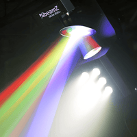 Beamz 150.537b Strobe Light With SCAN200ST 5 X 3W RGBAW 6 DMX IRC - 