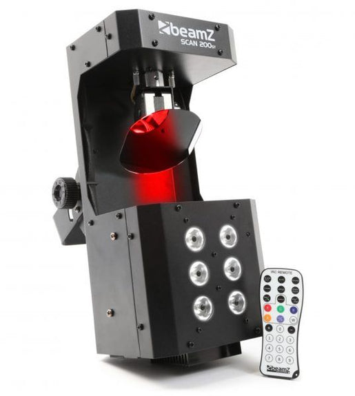 Beamz 150.537b Strobe Light With SCAN200ST 5 X 3W RGBAW 6 DMX IRC - 