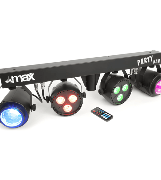 Beamz 153.236B Partybar 2PAR 3pcs 4 - in - 1 RGBW + 2 Jellymoon - 8715693301557