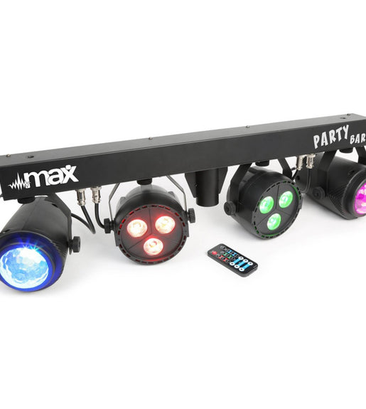 Beamz 153.236B Partybar 2PAR 3pcs 4 - in - 1 RGBW + 2 Jellymoon - 8715693301557
