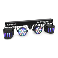 BeamZ 153.238B Partybar2 2 x Par 12 x 1W RGBW,2 X DERBY - 8715693301557