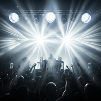 BeamZ 153.350B Large LED Strobe Light | 100 x 8mm High - Intensity White LEDs - 