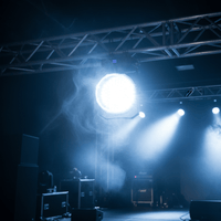 BeamZ 153.350B Large LED Strobe Light | 100 x 8mm High - Intensity White LEDs - 