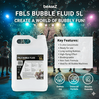 Beamz 160.575B Bubble Liquid 5L - Water Based - 8715693025392
