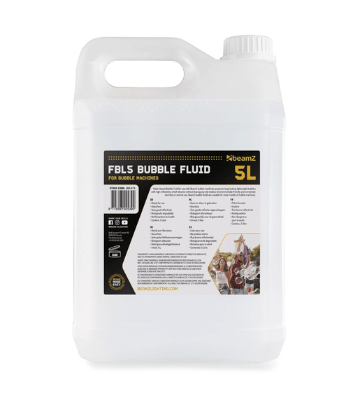 Beamz 160.575B Bubble Liquid 5L - Water Based - 8715693025392