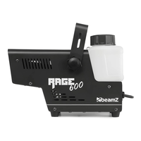 BeamZ 160.702/RAGE600 Smoke Machine with Wire and Wireless Remote Control - 8715693305821
