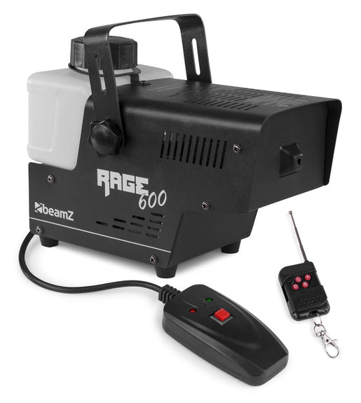 BeamZ 160.702/RAGE600 Smoke Machine with Wire and Wireless Remote Control - 8715693305821