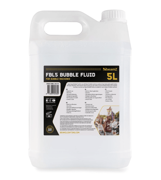 BeamZ FBL5 5L High - Performance Bubble Liquid | Water - Based - 8715693025392