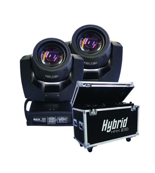 BeamZ HMH 230 Disco Moving Heads x2 in Flightcase - 8533626257574