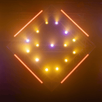 Beamz Pro NEUTRON-DOT/151.524B TM Led Linkable Light 1X 60W WW+AMBER+RGB IP65 - 8715693341171