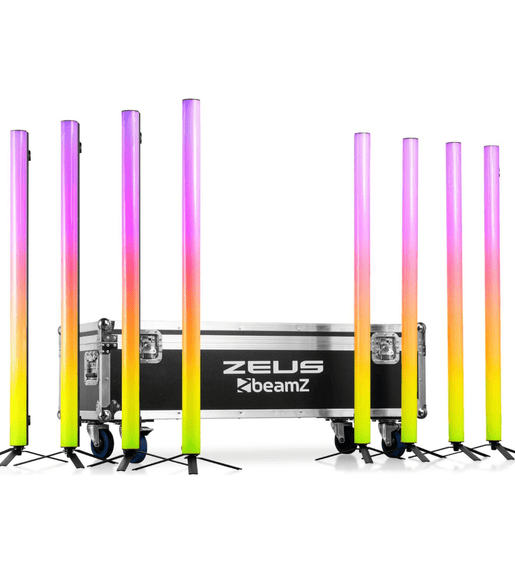 Beamz ZEUS/150.648B Led Tube IP20 RGBW [8 in A Flightcase] - 8715693340570
