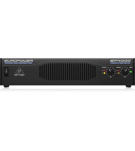 Behringer EP4000 Power Amplifier 2 x 2000w RMS 4ohm Accelerated Transient Response Bridgeable - 689076150514