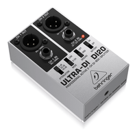 Behringer Ultra - DI DI20 Active 2 - Channel DI Box and Splitter - 4033653100571