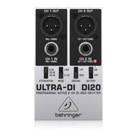 Behringer Ultra - DI DI20 Active 2 - Channel DI Box and Splitter - 4033653100571