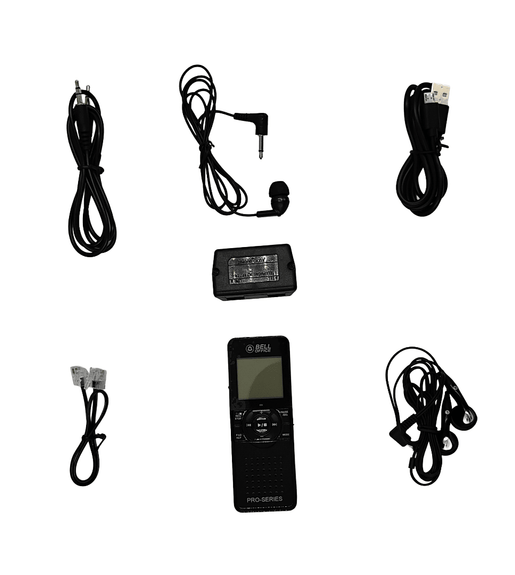 BELL DVR6006 Digital Voice Recorder 8GB with MP3 and WMA Playback - 6009708920227