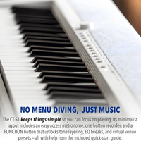 Casio CT - S1 61 Key Portable Keyboard - Black - 4971850315070