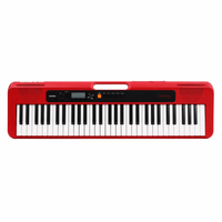 Casio CT - S200 Casiotone 61 - Key Portable Keyboard (Red) - 4971850314943