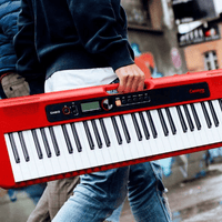 Casio CT - S200 Casiotone 61 - Key Portable Keyboard (Red) - 4971850314943