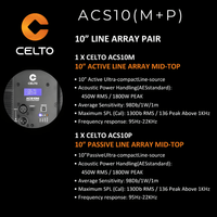 CELTO Acoustique ACS10 with ACS18 COMBO/ PACCEL009 - 8622365638822