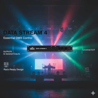 Chauvet Data Stream 4 DMX - 512 Optical Splitter - 781462202828