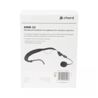 CHORD Microphone ANM - 35 Neckband Headset With 3.5mm Jack Black - 5015972095003