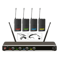 Chord NU4 - N – Quad Wireless Neckband/Lapel Microphone System - 5015972193150