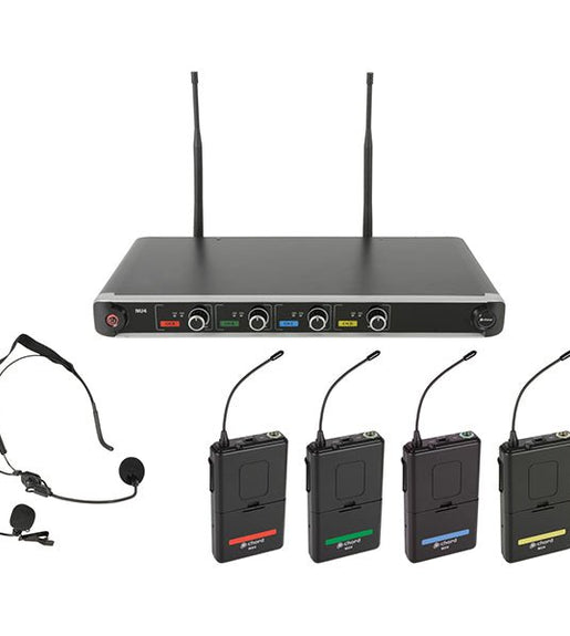 Chord NU4 - N – Quad Wireless Neckband/Lapel Microphone System - 5015972193150
