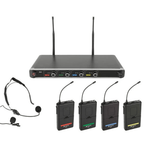 Chord NU4 - N – Quad Wireless Neckband/Lapel Microphone System - 5015972193150