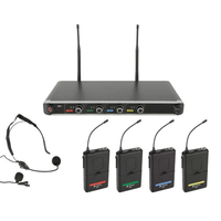 Chord NU4 - N – Quad Wireless Neckband/Lapel Microphone System - 5015972193150