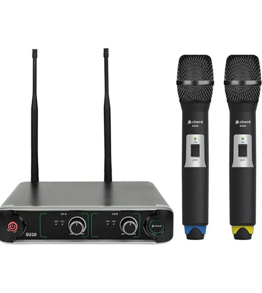 Chord SU20 - H - BY MICROPHONE WIRELESS SYSTEM DUAL HANDHELD 864.8 + 863.1MHZ - 5015972215999