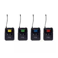 Citronic TU4 - L Quad Lapel UHF Wireless Microphone System 863–865MHz - 5015972235201