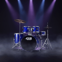 DB Percussion DB56 - 132 - MBL Drum set 5 pieces with throne and cymbals Blue - 