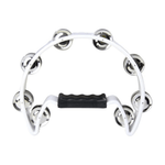 DB Percussion DTB02-WH Half-Moon Tambourine (White) - 