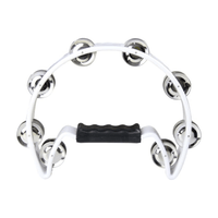 DB Percussion DTB02-WH Half-Moon Tambourine (White) - 