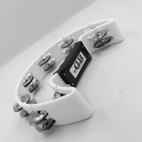 DB Percussion DTB02-WH Half-Moon Tambourine (White) - 
