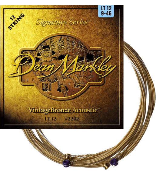 Dean Markley DM2202 12 - String Acoustic Guitar Strings - Light 9 - 46 - 00756004220202