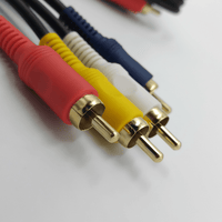 Digitech ALG-110P 4-Channel RCA Male to 4-Channel RCA Male Audio/Video Cable (1.2-Meter - Black) - 