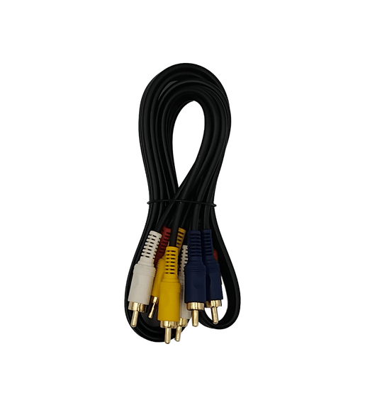 Digitech ALG-110P 4-Channel RCA Male to 4-Channel RCA Male Audio/Video Cable (1.2-Meter - Black) - 