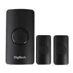 Digitech Dt - s15 Wireless Door chime - 2 Transmitters - Black - 6001498205483
